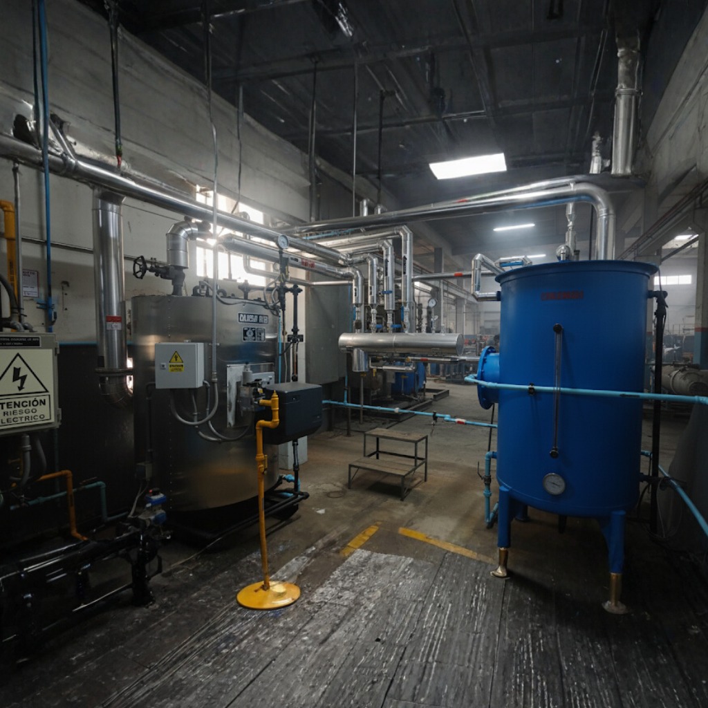 Sala de calderas moderna